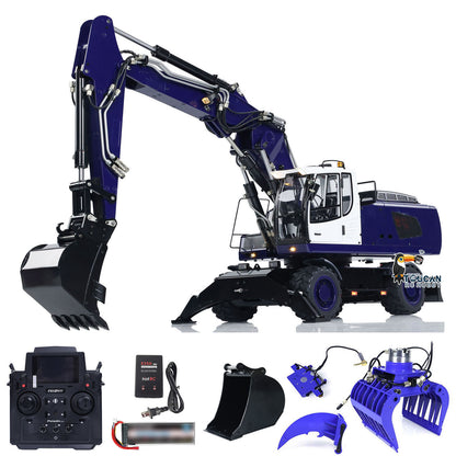 1/14 Wheeled RC Hydraulic Excavator 946-3 PL18EV Radio Controller Digger Ripper Grab