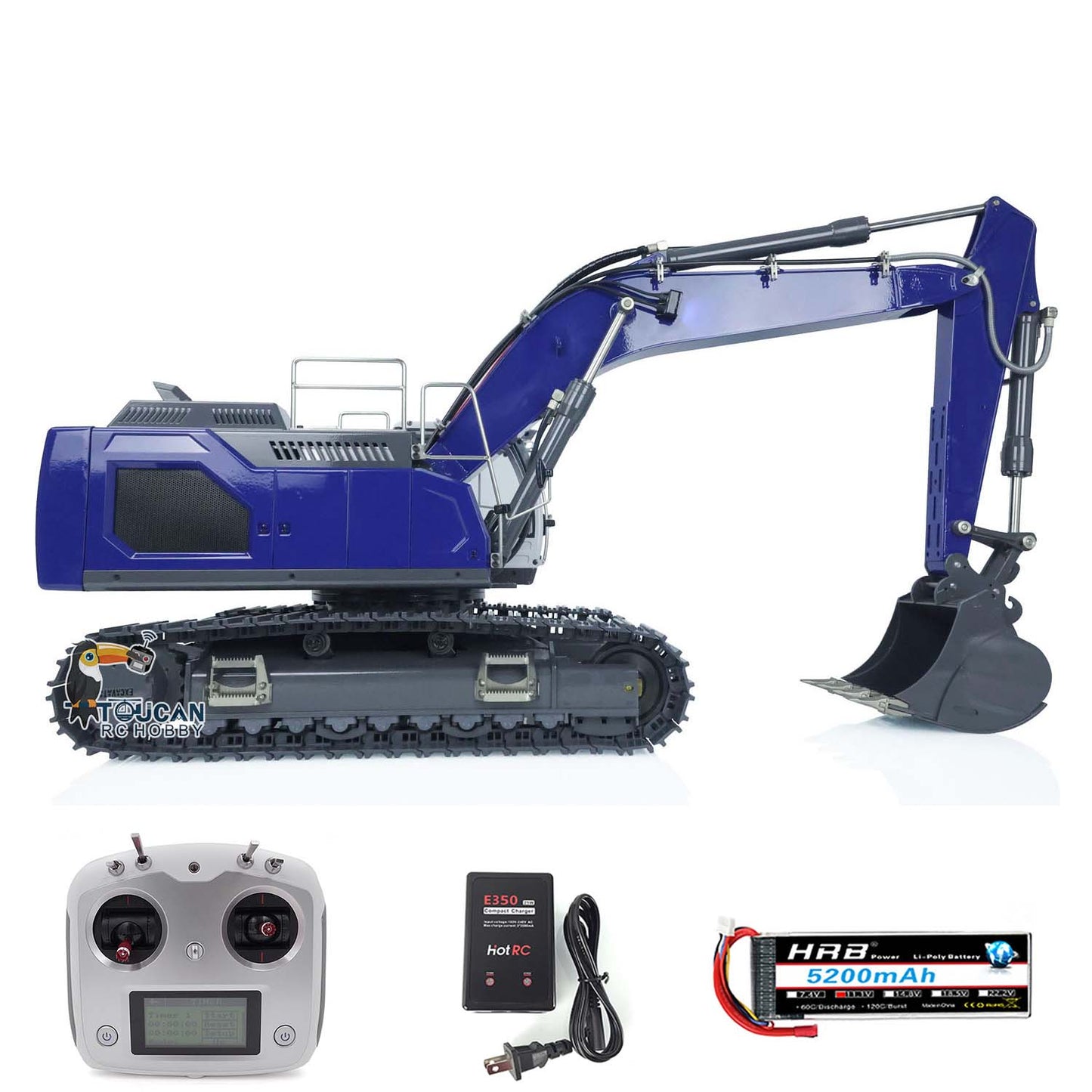 IN STOCK Metal 1:14 Hydraulic RC Excavator 945 RC Truck Model