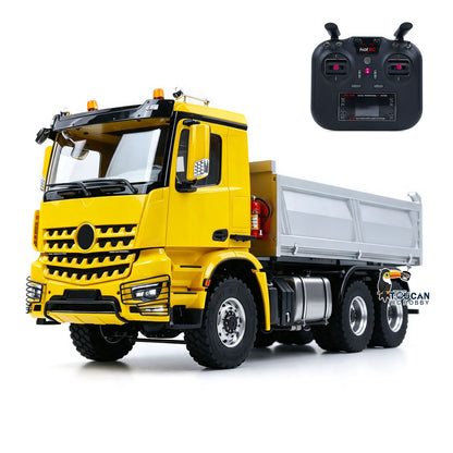 2Speed 6x6 Metal Chassis 1/14 Radio Controlled Hydraulic Dumper Truck 3348 Tipper Differential Axle Light Sound HotRC Radio 2026 PNP