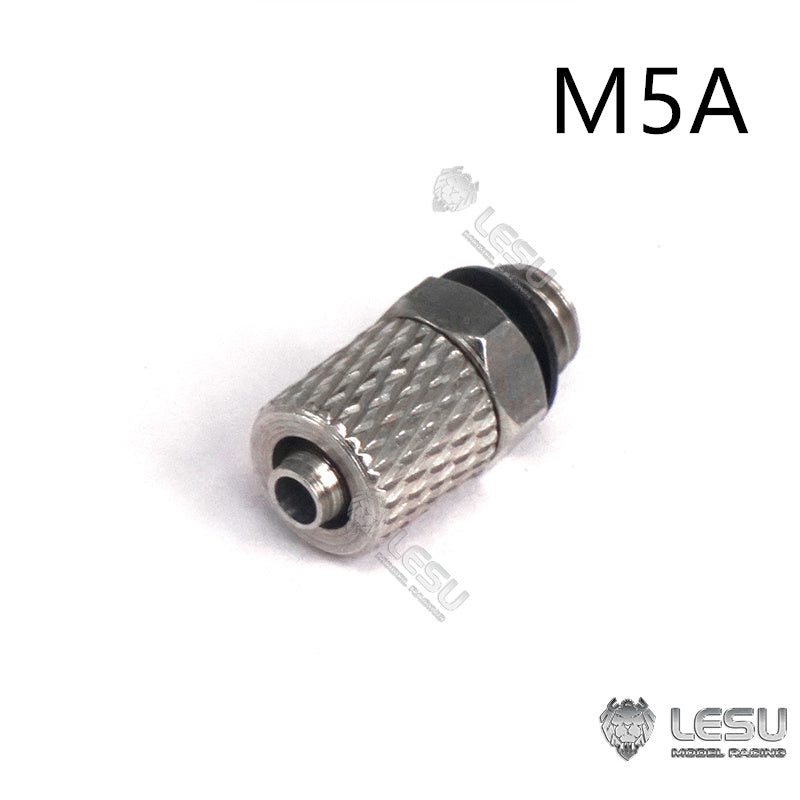 LESU A M3 Metal Straight Nozzle for 1/14 RC Tractor Truck DIY Model Car TAMIYA