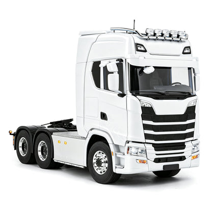 LESU 1/14 6x6 Metal Chassis Radio Control Tractor Truck 3Speed Gearbox Differential Lock Remote Control Lorry Car Light Sound