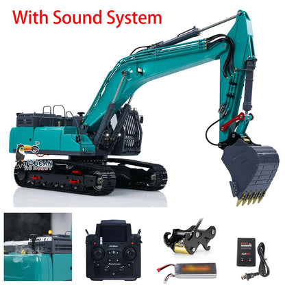 IN STOCK 1/14 LESU SK5LC RC Hydraulic Painted Assembled Excavator B0018 With Sound System Smoke Quick Coupler