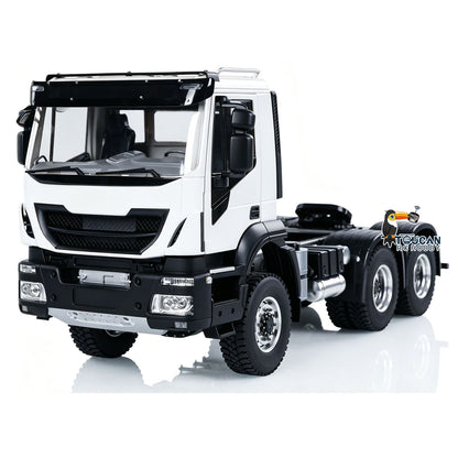 Camion tracteur RC en métal 1/14 6x6 PNP avec boîte de vitesses à 2 vitesses