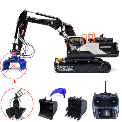 MTM 1/14 RC PNP EC380 3-Arms Metal Tracked Excavator Digger With Hydraulic Clamshell Bucket