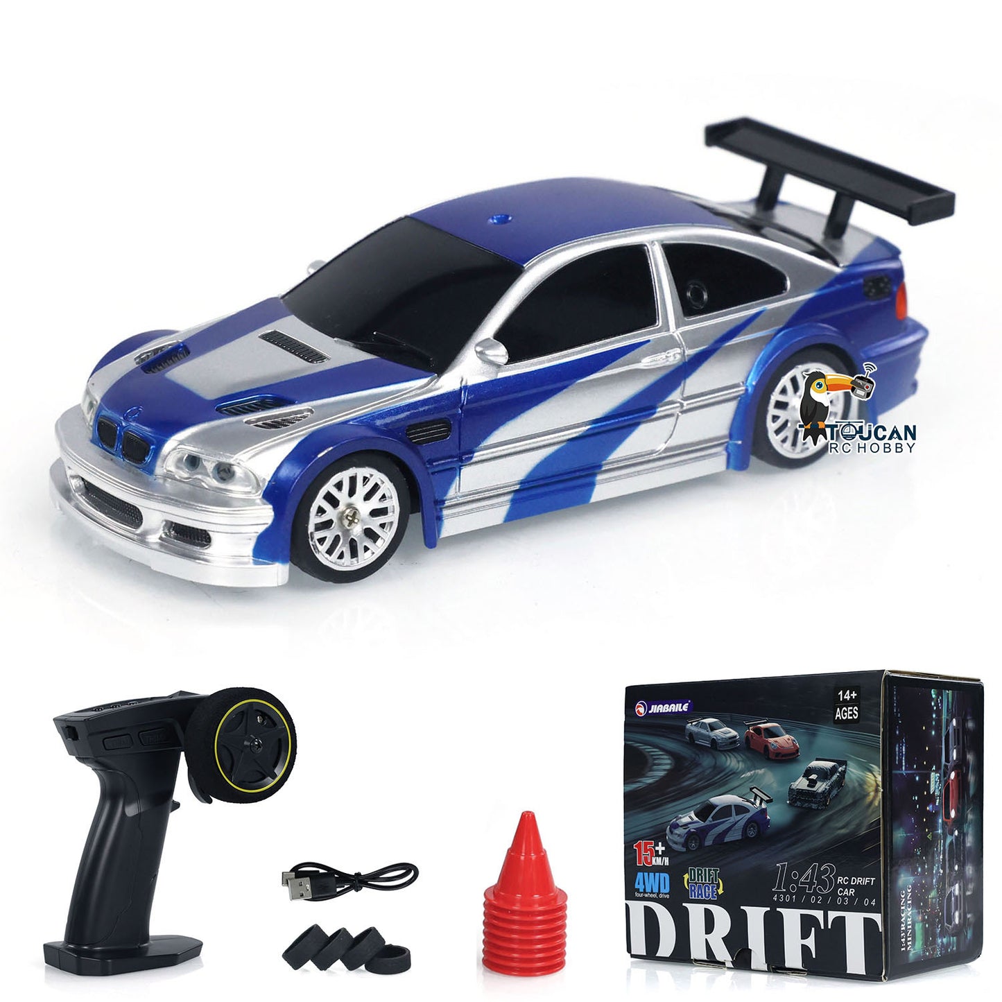 1/43 Radio Control Drift 4WD Mini Race Car Toy RTR