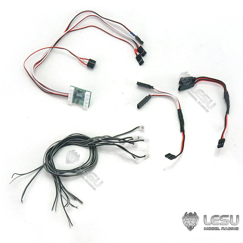 LESU DIY 3V LED Licht Lampe Sound System für TAMIYA 1/14 RC Traktor Dumper Modell