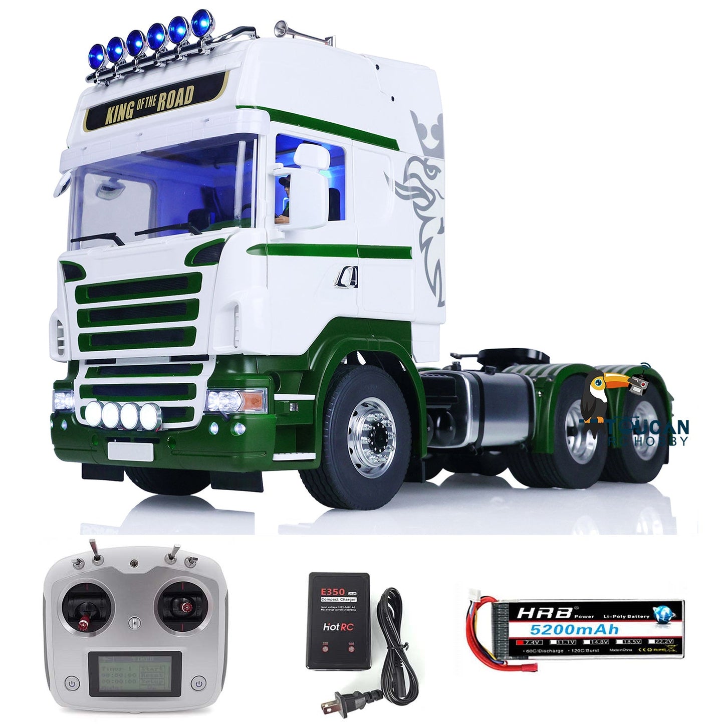 IN STOCK 1:14 LESU 6x6 RC Tractor Truck for Tamiya RTR Upgraded RC Car