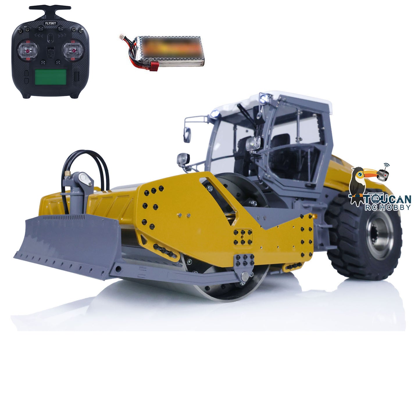 LESU Metal 1/14 RC Hydraulic Road Roller Aoue-H13i RTR