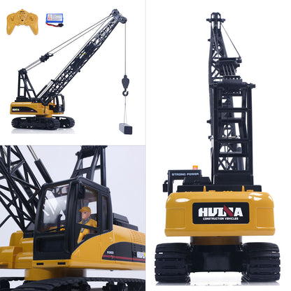 US STOCK HUINA 572 15CH RC 1/14 Construction Crane Truck Tower Excavator Model Car Toy