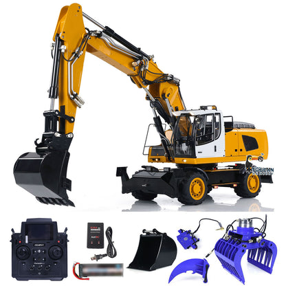 1/14 Wheeled RC Hydraulic Excavator 946-3 PL18EV Radio Controller Digger Ripper Grab