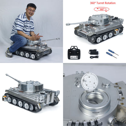 Henglong 1/8 Scale Full Metal German Tiger I RTR RC Tank 3818 Model Tracks Wheel