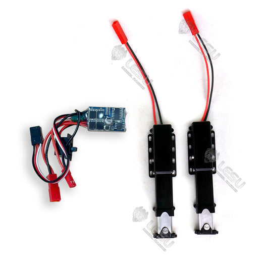 LESU Metal Electric Lifting Legs 30A ESC for 1/14 RC Hydraulic Trailer Trucks