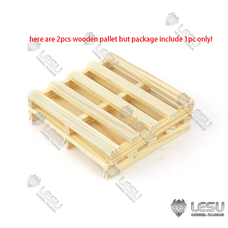 LESU Wooden Pallet 1PC for 1/14 Forklift TAMIYA Tractor Truck Trailer Model