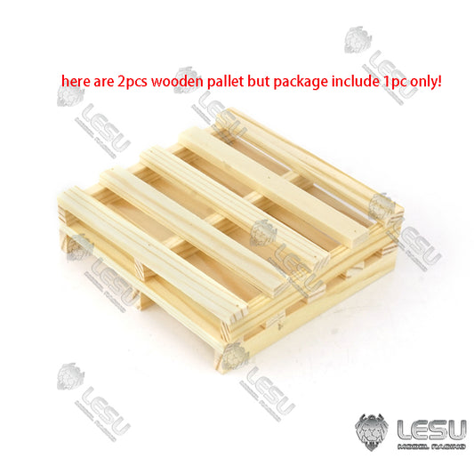 Palette en bois LESU 1 pièce pour chariot élévateur 1/14 TAMIYA Tracteur Camion Remorque Modèle