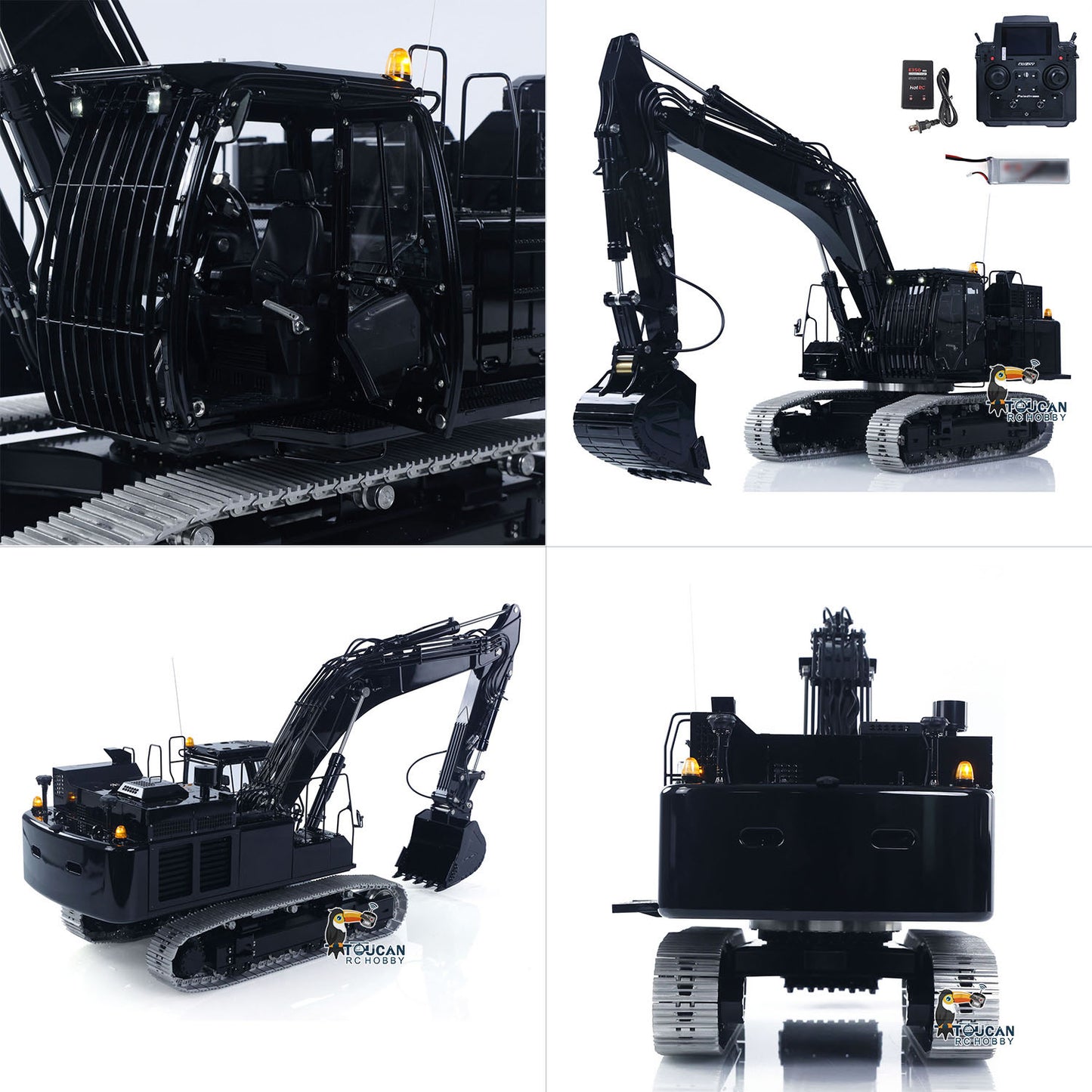 LESU Aoue ZX490 Metal 1/14 Remote Control Hydraulic Excavator Upgraded Heavy RC Digger Flysky Paladin PL18EV Lite Sound Smoke