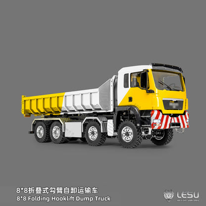 Deposit New Product Pre-order LESU 1/14 Metal 8x8 Roll-Off Truck Full Dump RC Construction Vehicle