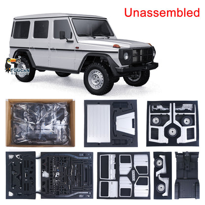 CAPO 1/8 4WD RC Off Road Car W460 Kit CNC Metal Car Shell Differential Locks Openable Doors 2Speed Gearbox No Electronic Parts
