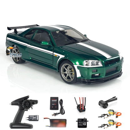 Capo 1/8 Assemblé Peint RTR 4x4 4WD R34 RC Racing Drifting Car Avec Moteur Brushless ESC