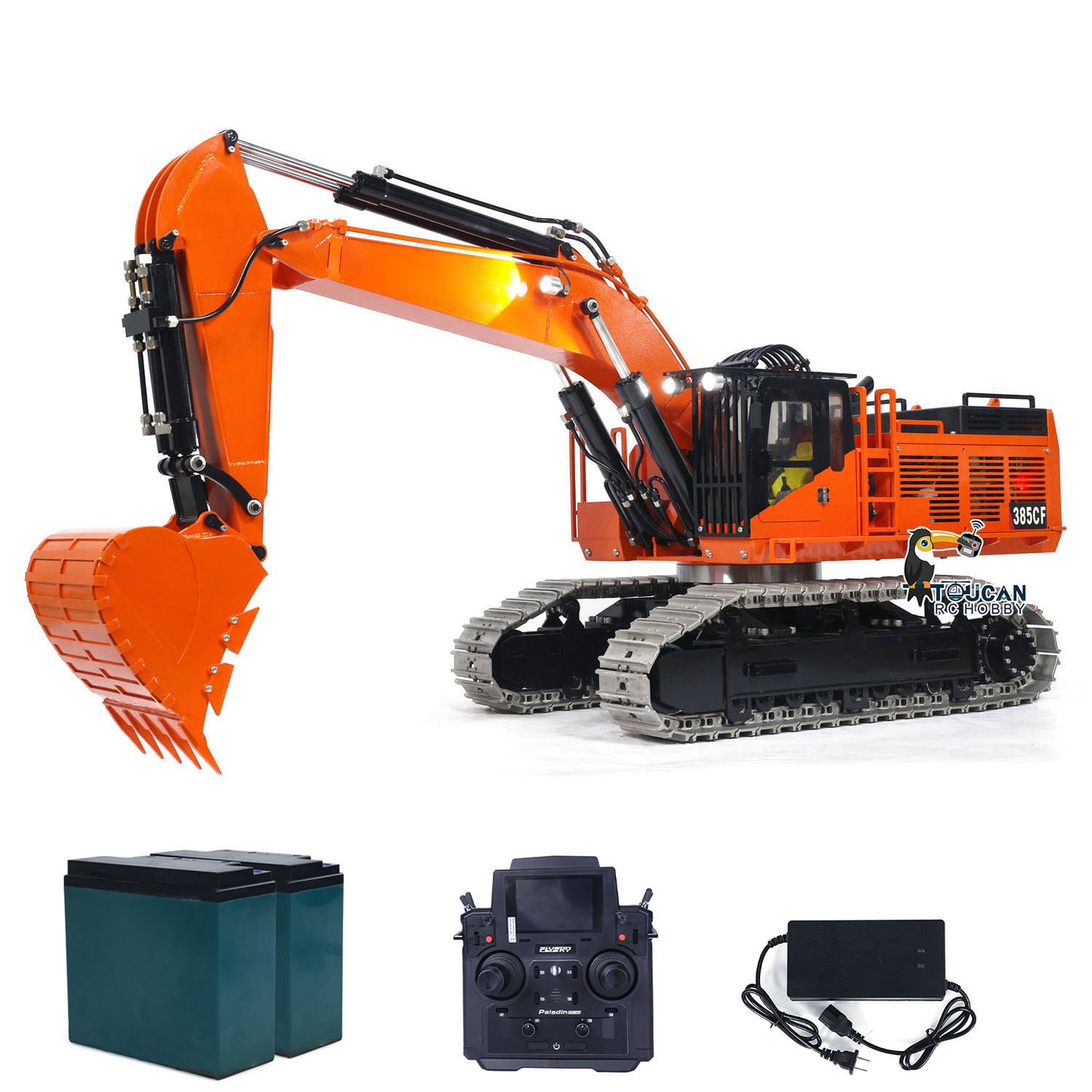 1/8 Giant RC Hydraulic Excavator 385CF Heavy Duty PL18EV Lite Remote Controller