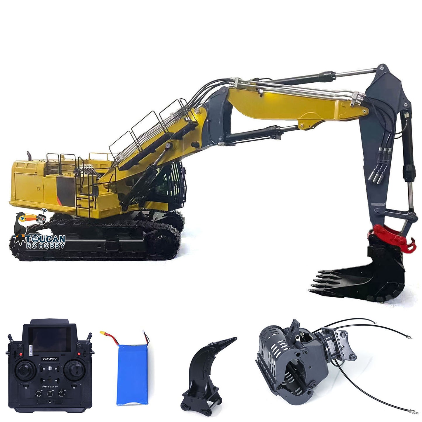 374 UHD 1/14 RC Hydraulic Demolition Excavator 3-section Boom RTR Digger Model