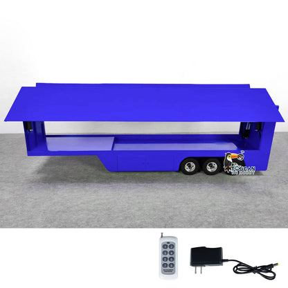 Metal 1/14 RC Mobile Stage Vehicles RC Roadshow Trailer Truck Model