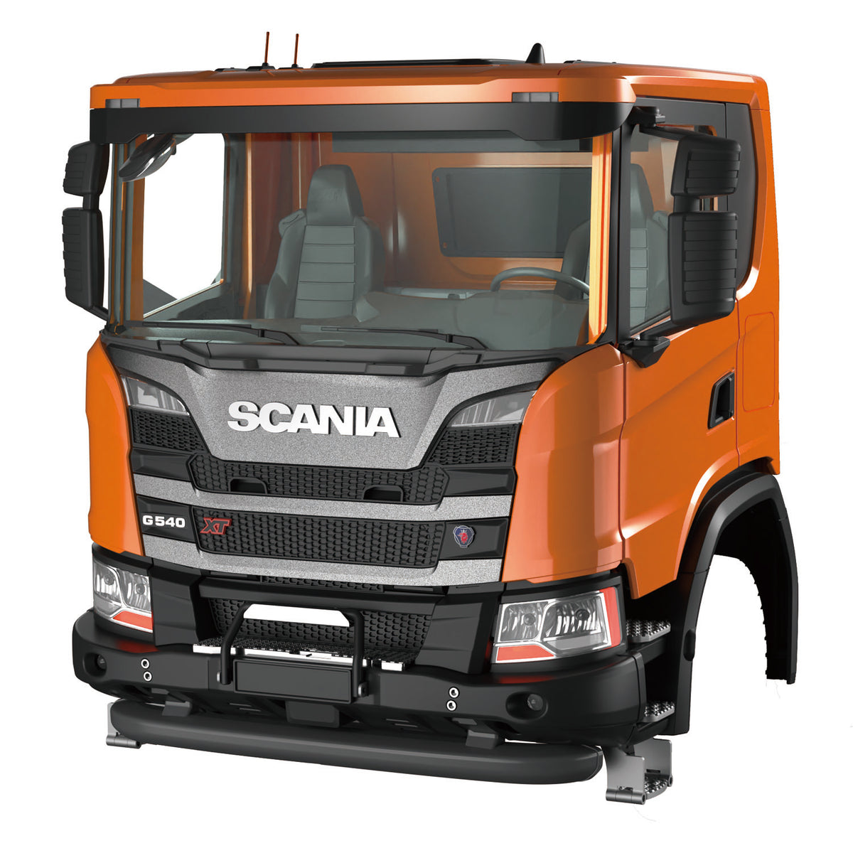 DoubleE Scania G540 Painted Plastic Cabin S023-002 Light System for 1/14 RC Hydraulic Dumper Truck DIY Tipper Model