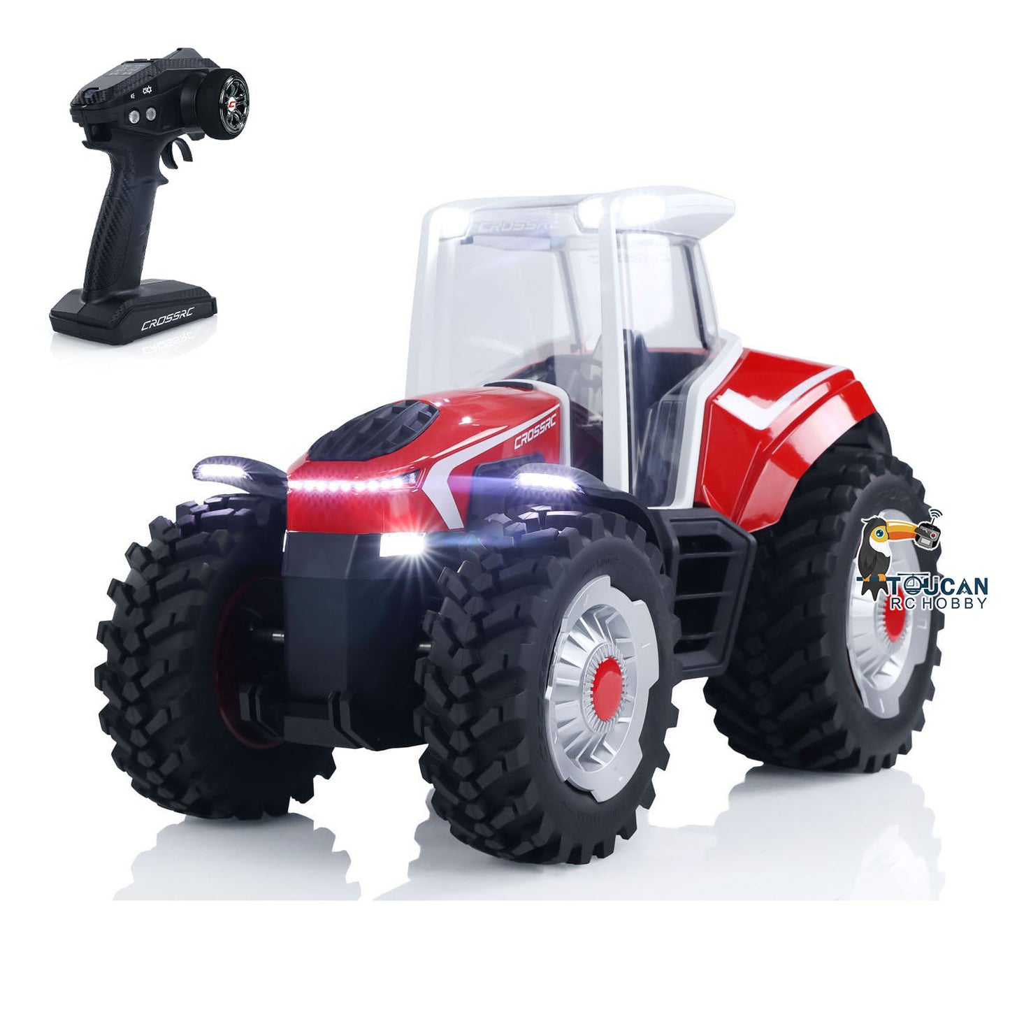 US STOCK CROSSRC 1/8 RC Tractor TL4 Iron Bull Remote Control Model Car Light Motor 2Speed