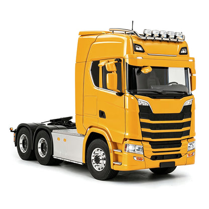 LESU 1/14 6x6 Metal Chassis Radio Control Tractor Truck 3Speed Gearbox Differential Lock Remote Control Lorry Car Light Sound