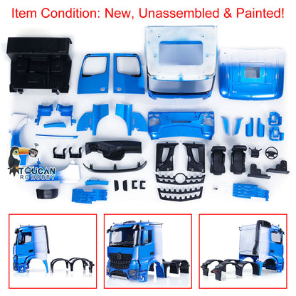 Plastic Cabin Body Shell Set for 1/14 RC Tractor Truck