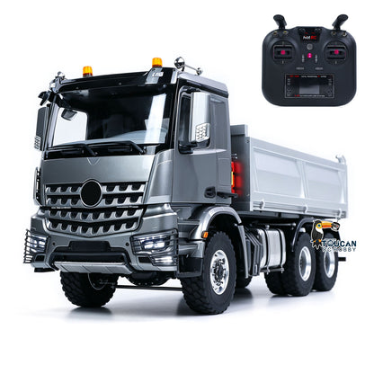 2Speed 6x6 Metal Chassis 1/14 Radio Controlled Hydraulic Dumper Truck 3348 Tipper Differential Axle Light Sound HotRC Radio 2026 PNP