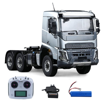 Double E 1/14 6*6 RC Tractor Truck FMX Remote Control Simulation Vehicle 2Speed Metal Chassis Rail Axle Locks Sound System