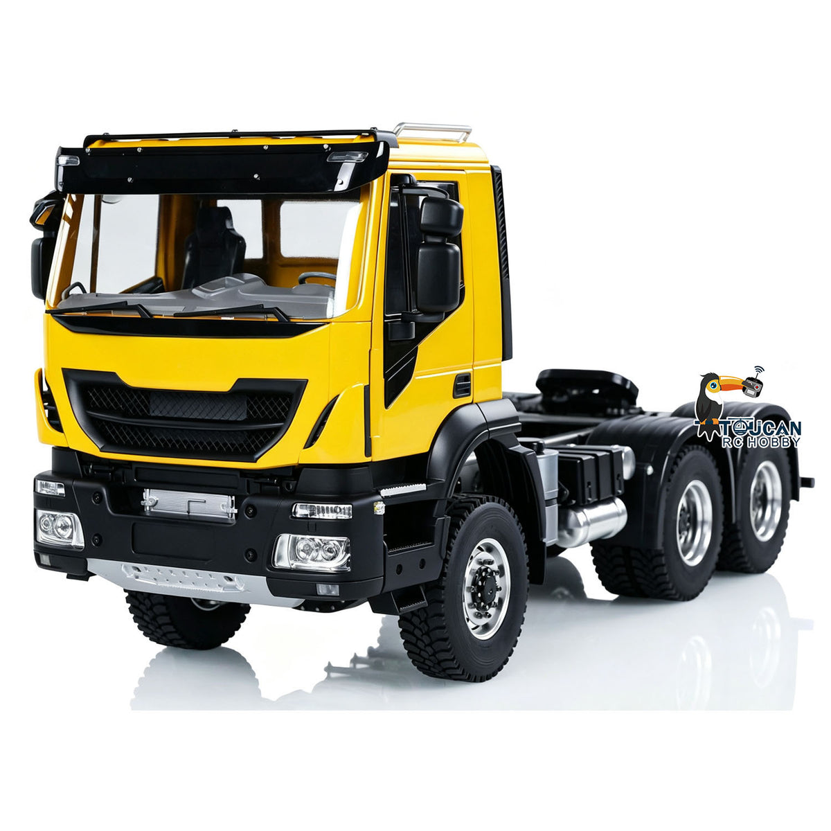 Camion tracteur RC en métal 1/14 6x6 PNP avec boîte de vitesses à 2 vitesses