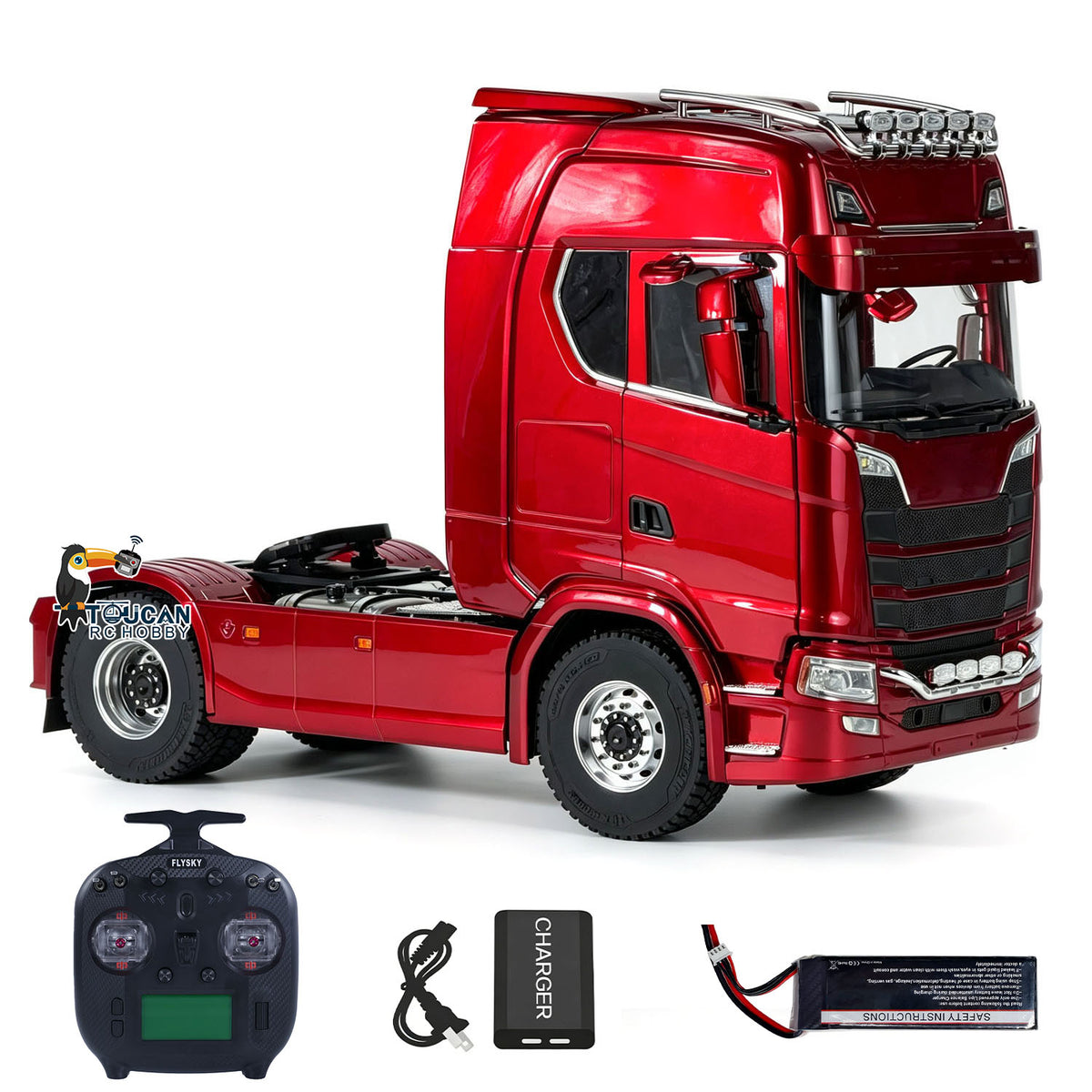 MD 2Speed 1/14 4WD Metal Radio Control Tractor Truck 770S Differential Locks RC Lorry Car HobbyWing ESC Lights Sounds RTR Model