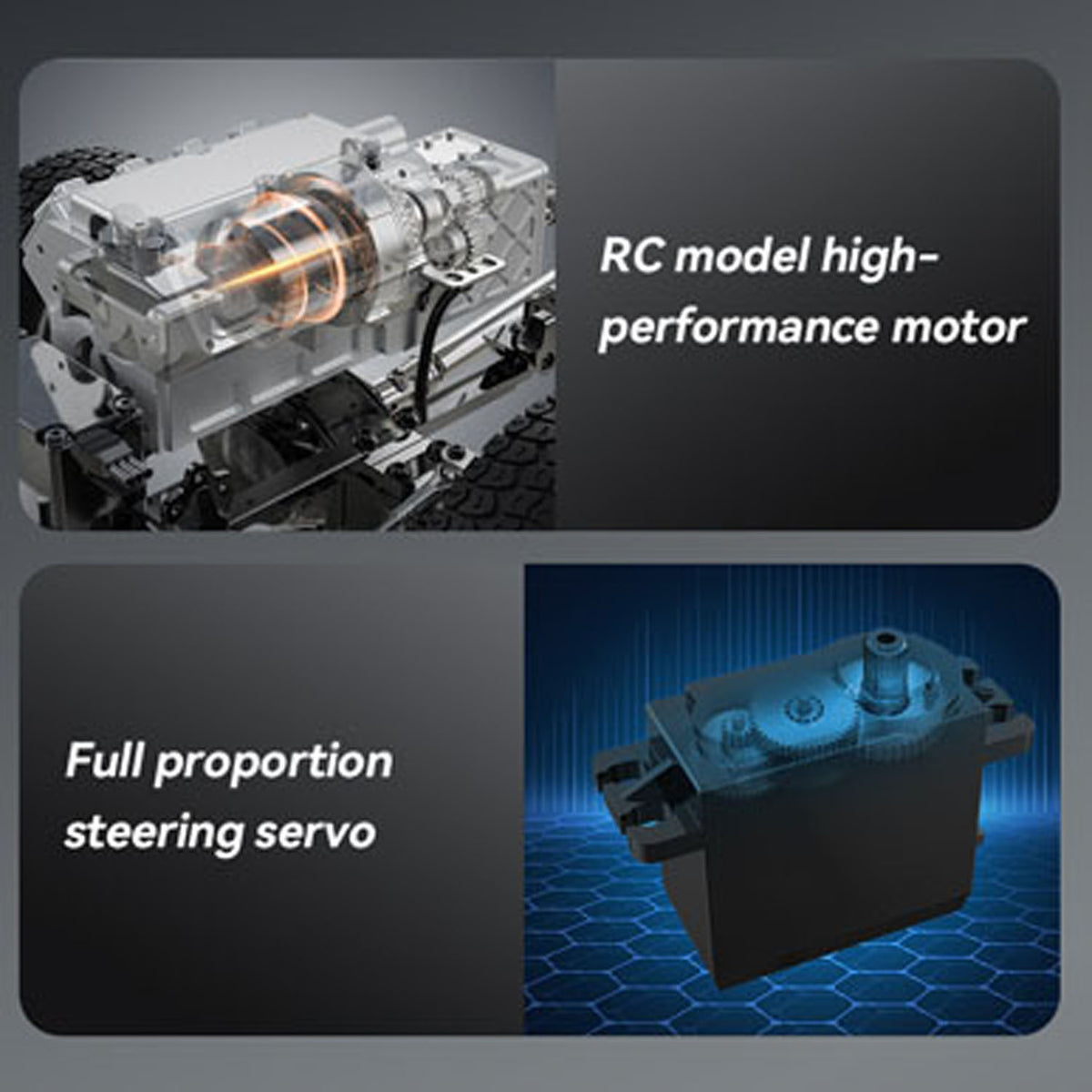 Double E 1/14 6*6 RC Tractor Truck FMX Remote Control Simulation Vehicle 2Speed Metal Chassis Rail Axle Locks Sound System