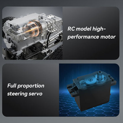 Double E 1/14 6*6 RC Tractor Truck FMX Remote Control Simulation Vehicle 2Speed Metal Chassis Rail Axle Locks Sound System