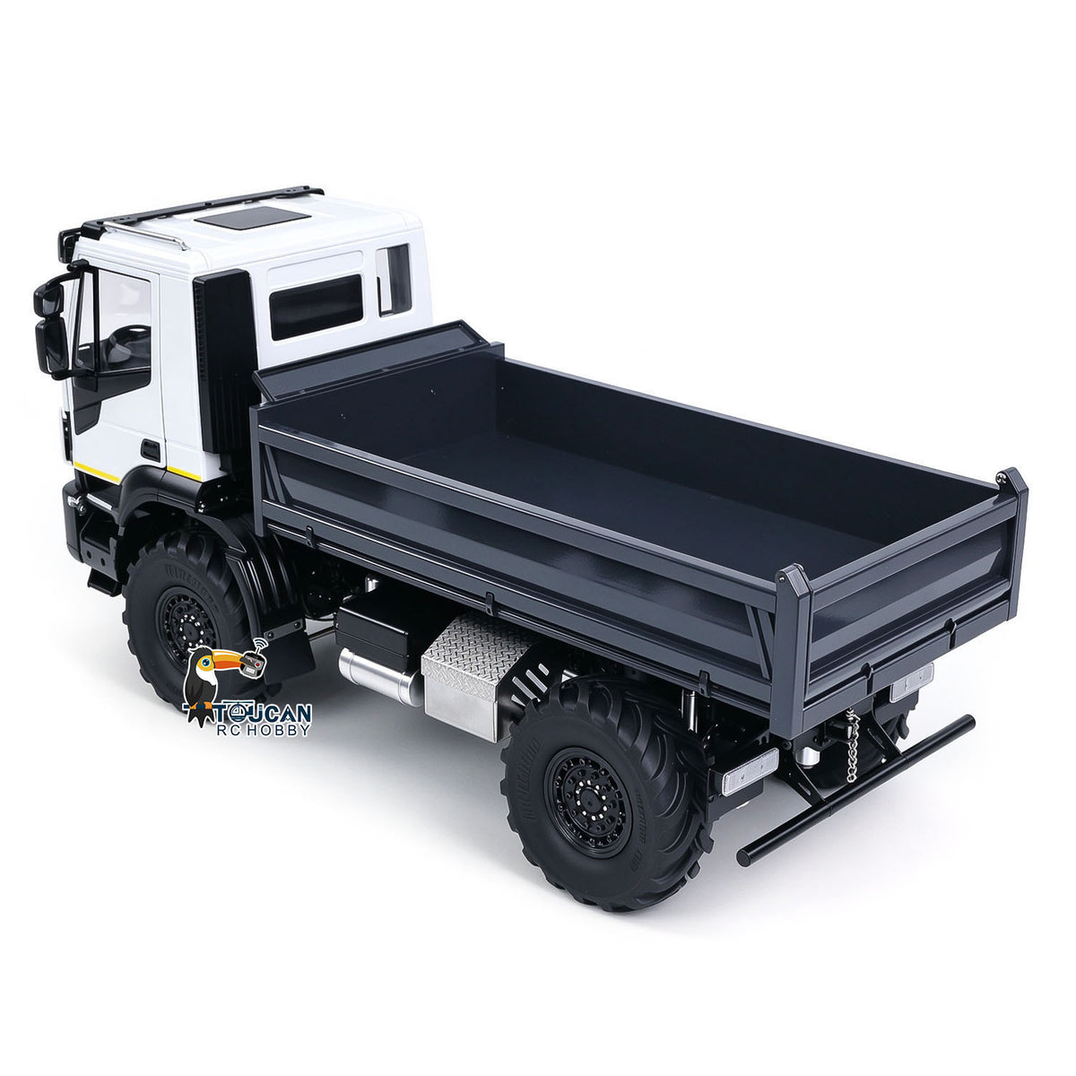 MD 1/14 4x4 Metal Radio Control Hydraulic Dumper Trucks 2Speed Gearbox Differential Locks RC Tipper Light Sound RTR Model