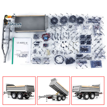 1/14 Hydraulischer RC Selbstentleerender Vollanhänger