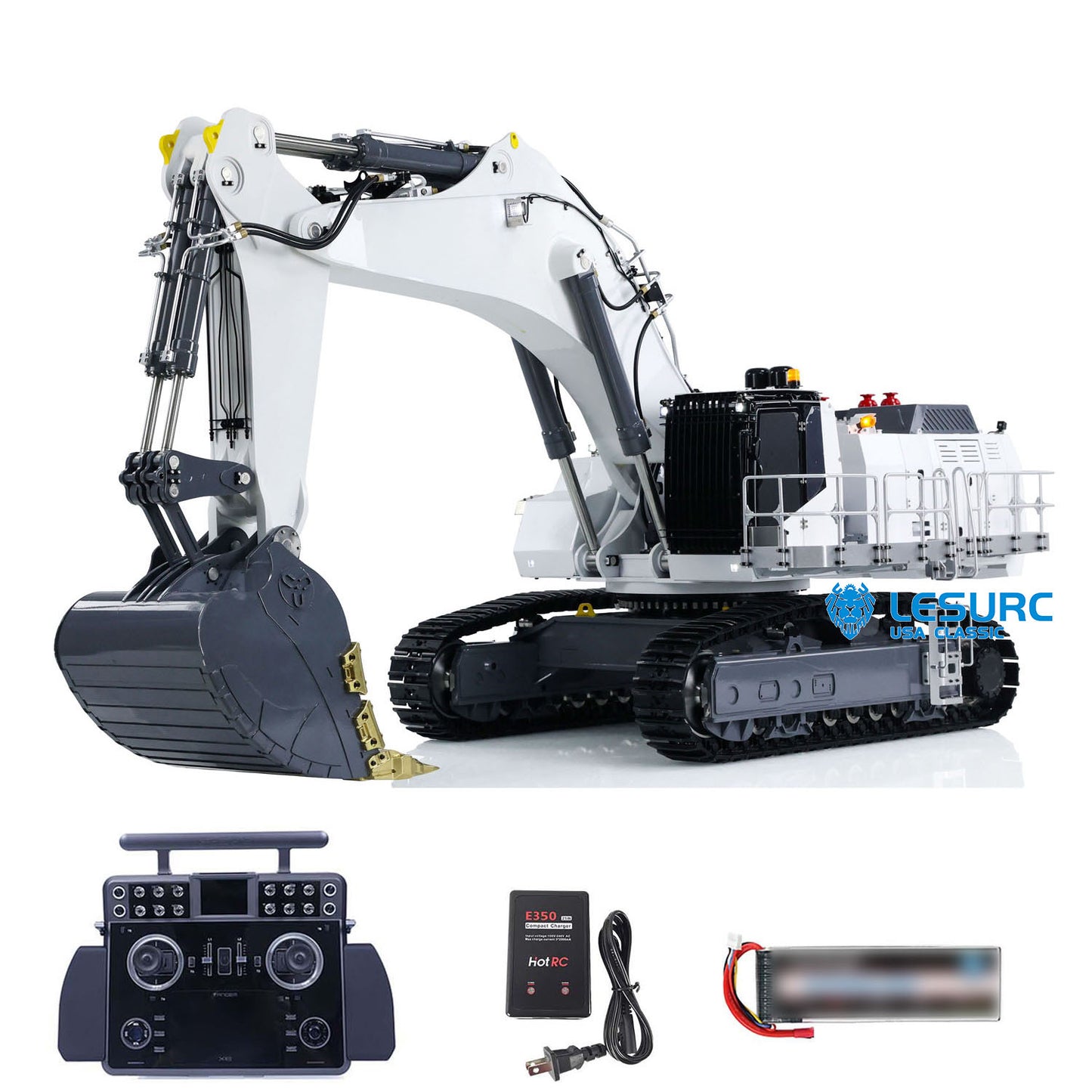 1:14 LESU RC Hydraulic Excavator AOUE 9150 Metal RTR Remote Control Digger Model