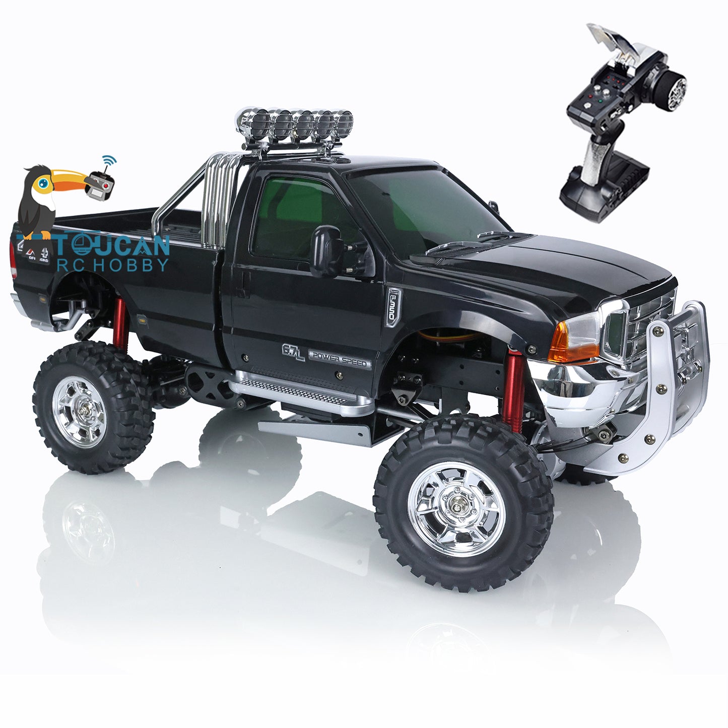 1/10 RC HG Pickup Truck P410 4*4 Rally Racing Crawler Car 2.4G Radio Moteur ESC