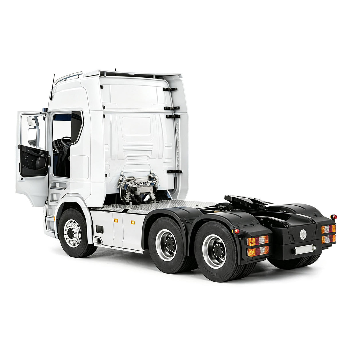 LESU 1/14 6x6 Metal Chassis Radio Control Tractor Truck 3Speed Gearbox Differential Lock Remote Control Lorry Car Light Sound