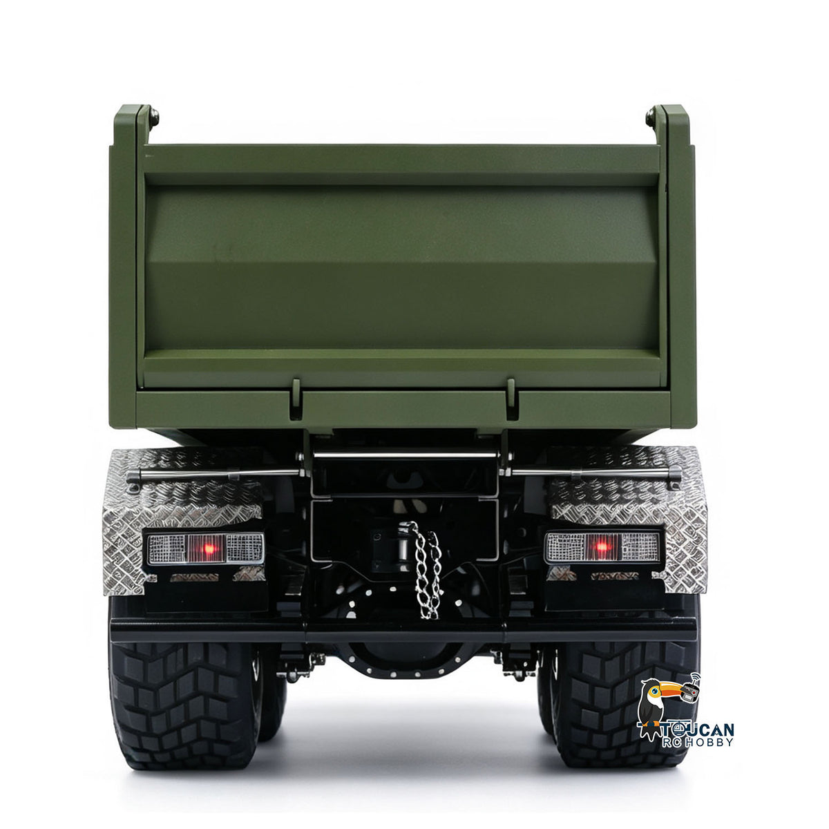 MD 1/14 6*6 Metal Radio Control Hydraulic Dump Truck 2-Speed Gearbox RC Tipper Model Differential Locks Radio Light Sound System