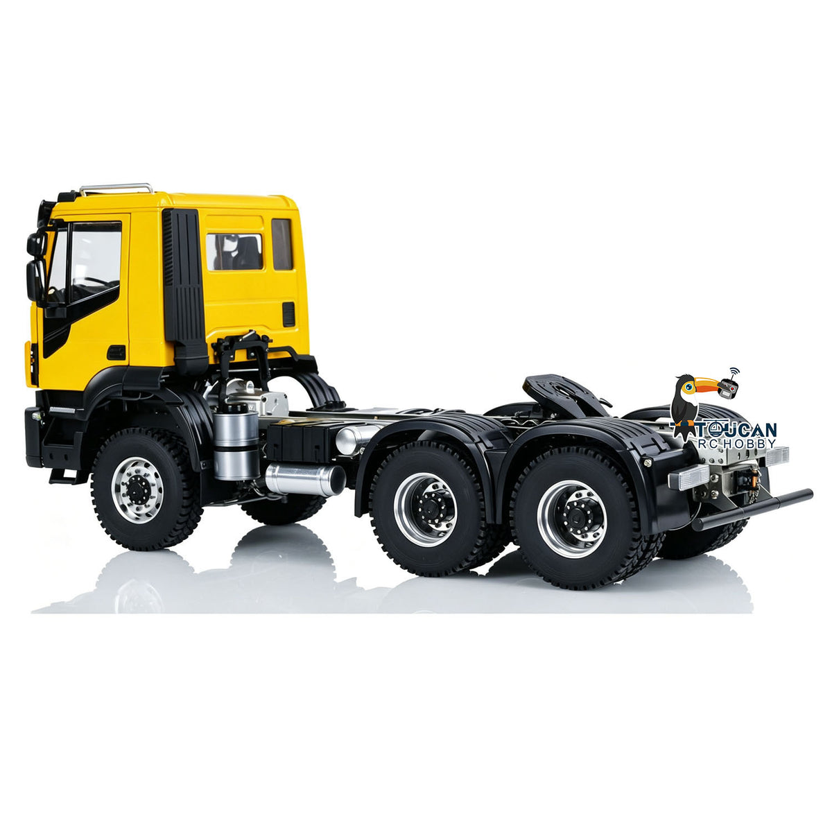 Camion tracteur RC en métal 1/14 6x6 PNP avec boîte de vitesses à 2 vitesses