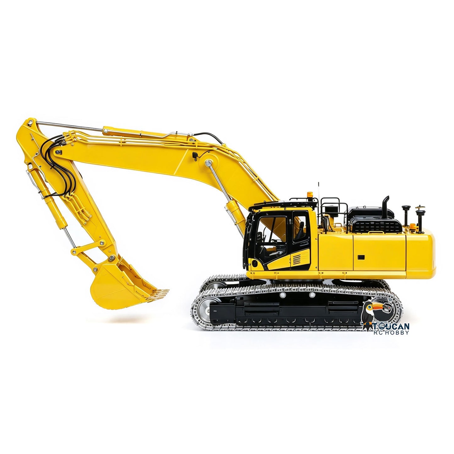 LESU 1/14 Metal Remote Control Hydraulic Tracked Excavator RTR Aoue PC500 RC Digger 7Ways Valve PL18EV Lite Radio Light Battery