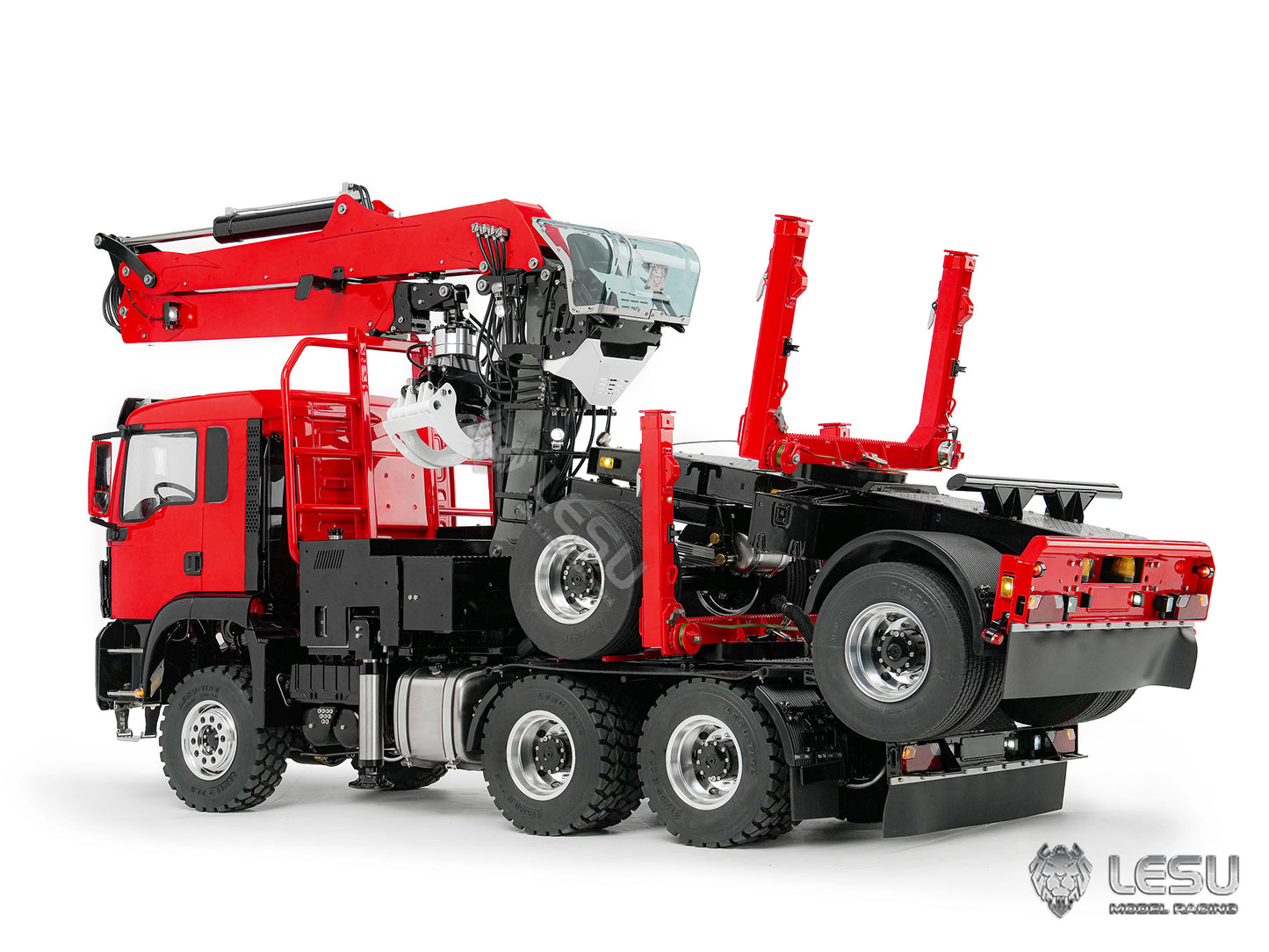 Deposit New Product Pre-order LESU 1/14 Metal RC Logging Truck Hydraulic Crane Tractor Lorry