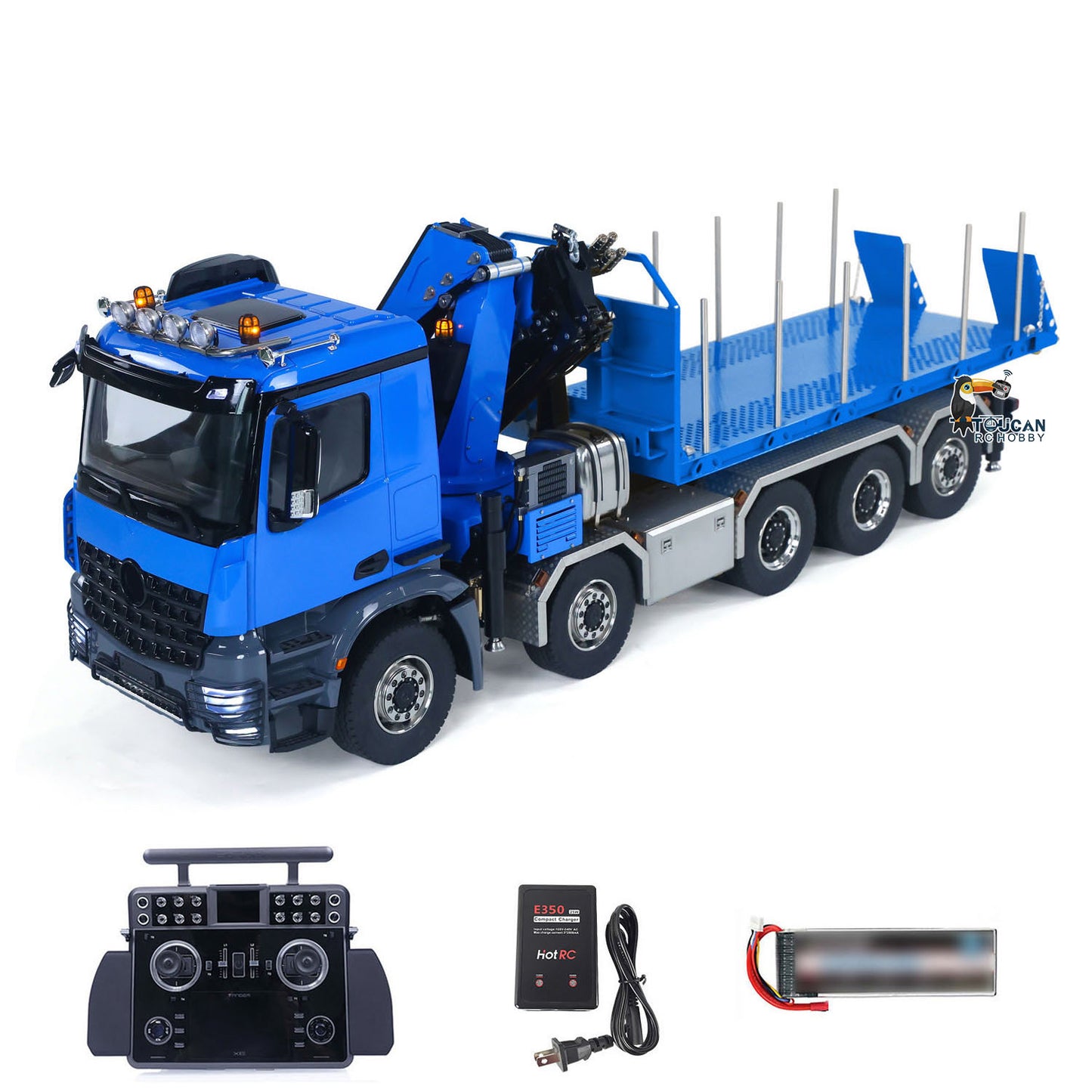 Camion grue hydraulique RC 10x10 1/14 Dumper complet RTR XRLite Radio