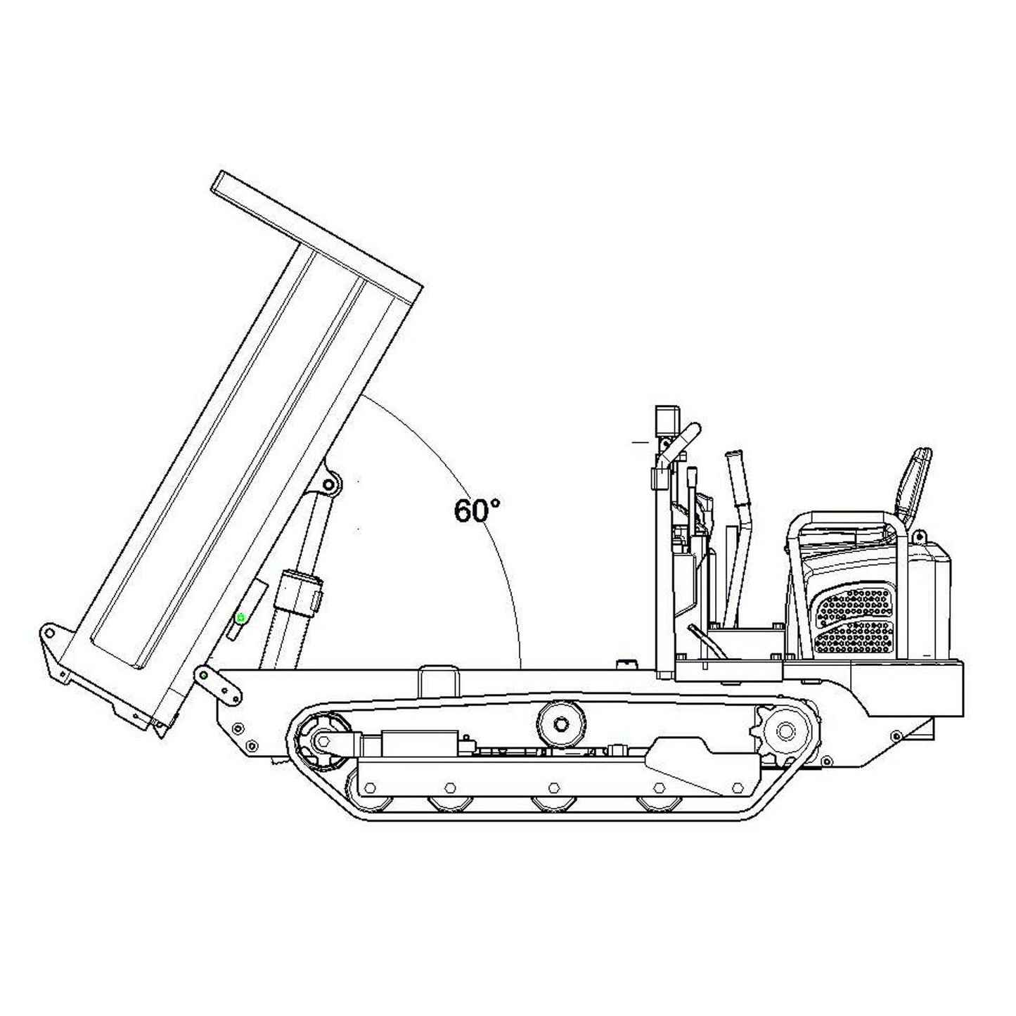 Metal 1/14 Remote Control Hydraulic Crawler Dump Truck RC Tipper Model Engineering Vehicle Light Sound Effect Flysky Radio Construction Machine