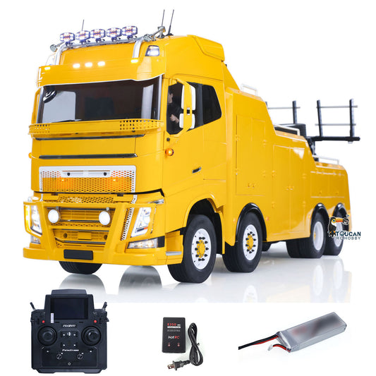 TOUCAN 8X4 Metal 1/14 RC Road Rescue Truck FH16 RTR 2Speed Model Car Flysky Paladin PL18EV Lite Radio Battery Smoke Light Sound
