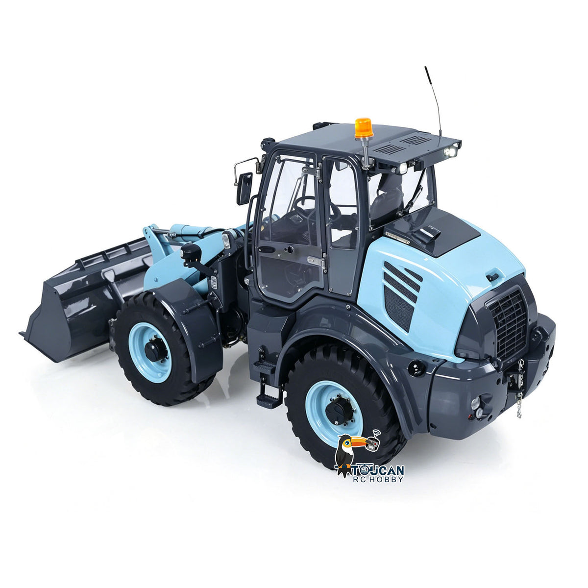 LESU Aoue-WA100M-8 1/14 Metal 4X4 RC Hydraulic Loader A0021 RTR with FlySky ST8 Radio Controller Brushless Motor 3+1CH Valve Light Sound