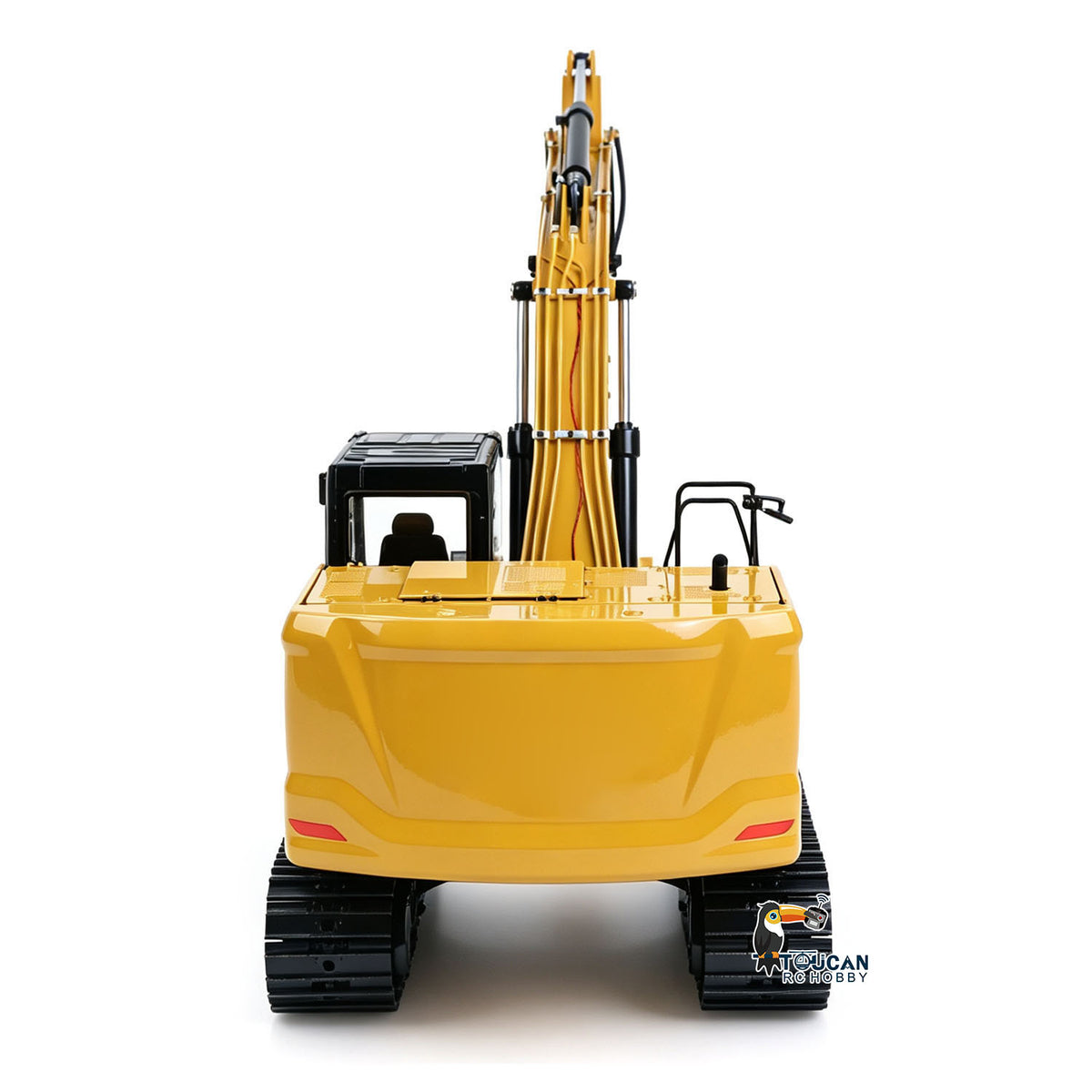 TOUCAN Metal 1/14 Remote Control Hydraulic Excavator 320 8Ways Valve RC Digger Engineering Vehicle ST8 Radio Lights Battery RTR Model