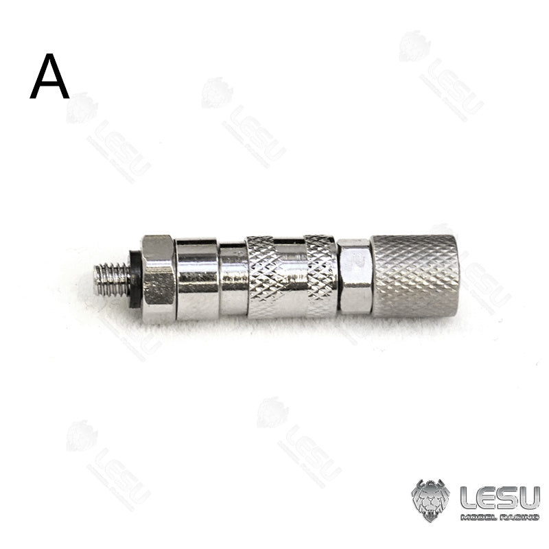 Metal 1/14 LESU Tubing Connector / Plugging Nozzle for TAMIYA RC Dumper Truck Hydraulic System